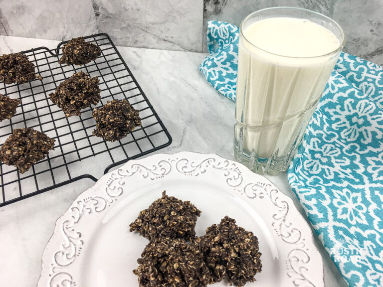 No Bake Peanut Butter Chocolate Cookies