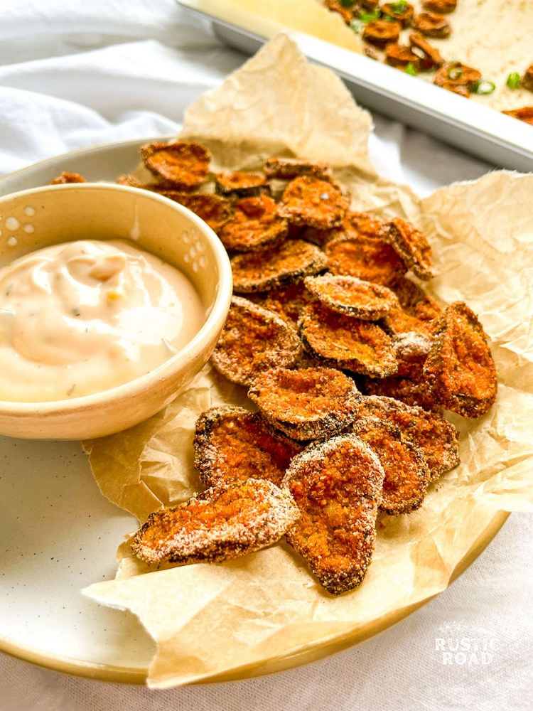 oven baked fried pickles