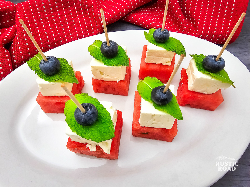 red white blue party idea