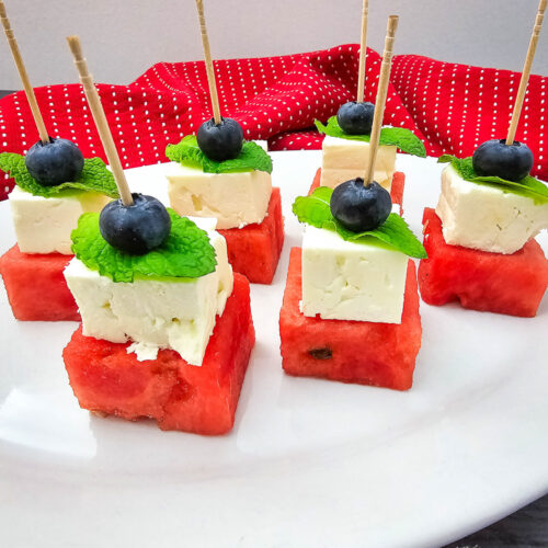 red white blue party idea