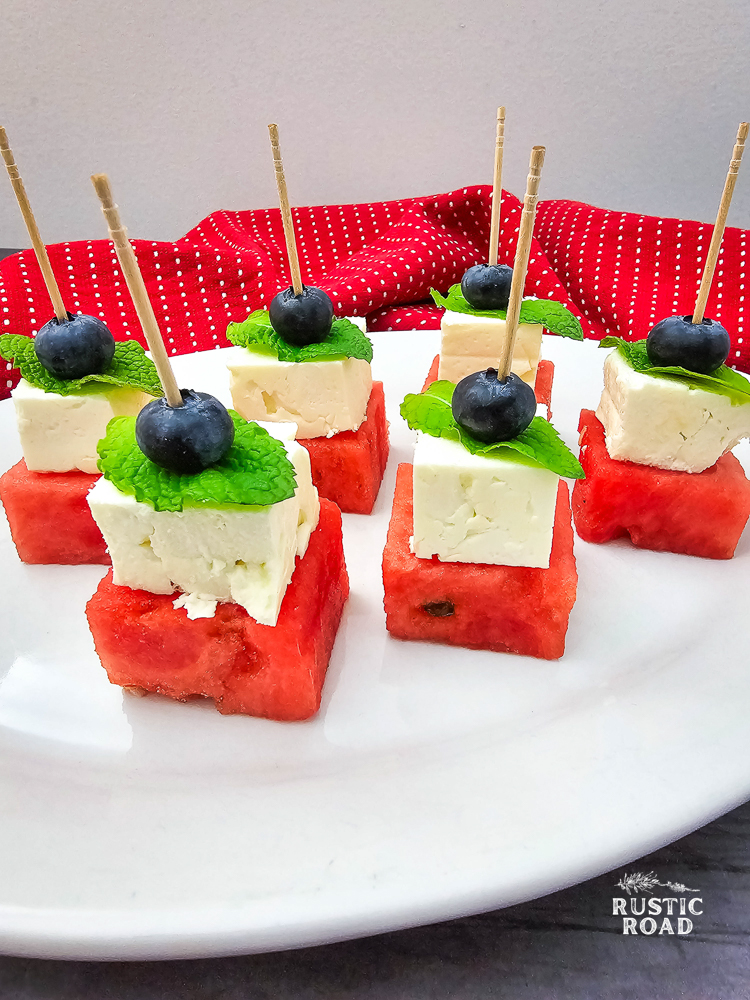 red white blue party idea