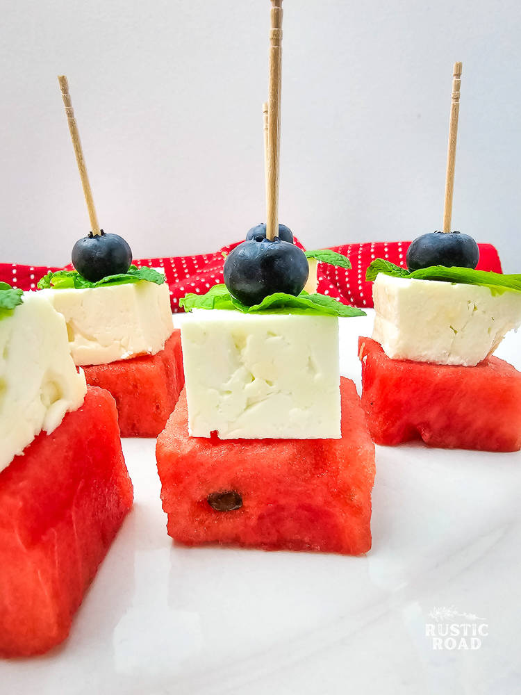 red white blue party idea