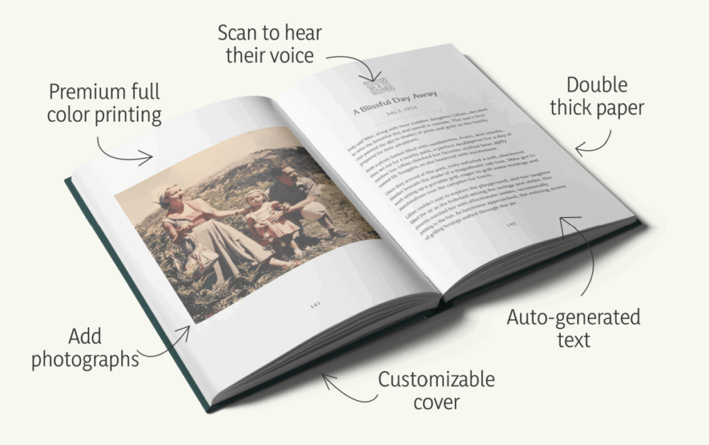 Remento can be for anyone! Use Remento to turn your memories and stories into a book to gift to family and friends