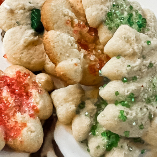 nana's butter spritz cookies