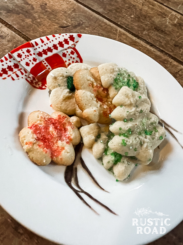 nana's butter spritz cookies