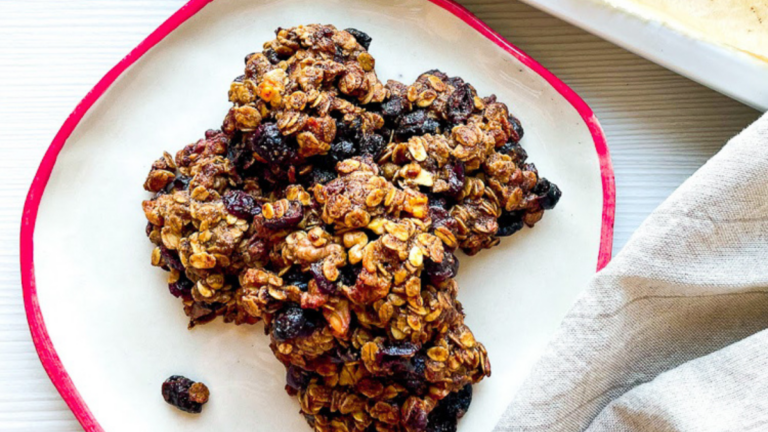 Walnut Cranberry Oatmeal No-Bake Cookies