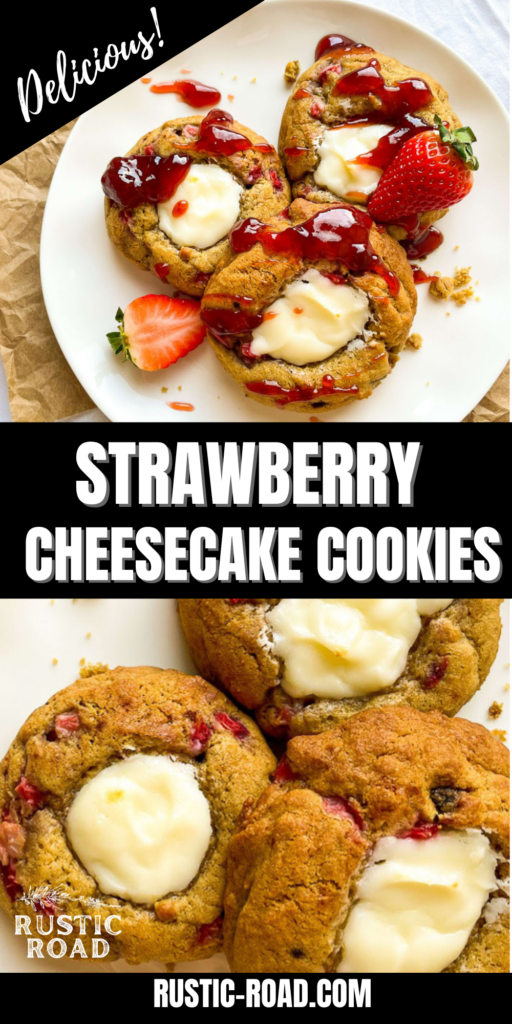strawberry cheesecake cookies