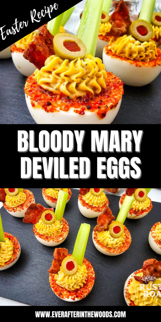 Bloody Mary Deviled Eggs