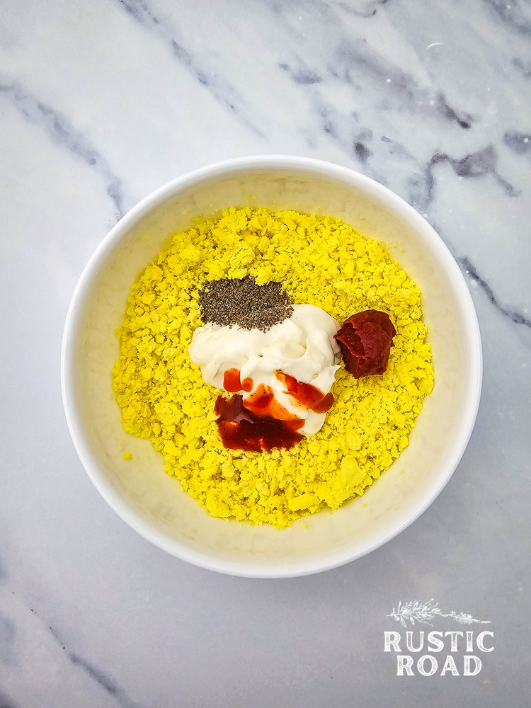 Bloody Mary Deviled Eggs